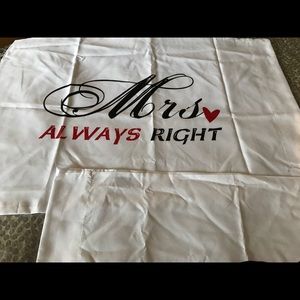 Mr and Mrs pillow cases
